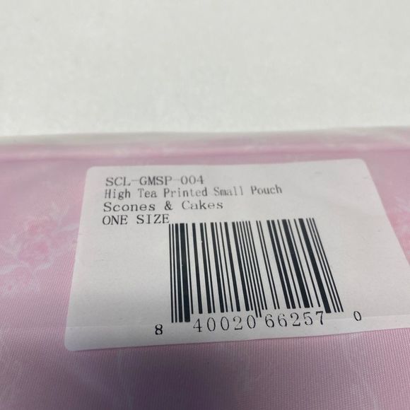 Stoney Clover Lane High Tea Small Pouch Scones And Cakes Print BNWT. - Picture 6 of 7